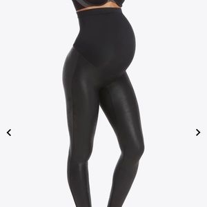 Mama Faux Leather Leggings